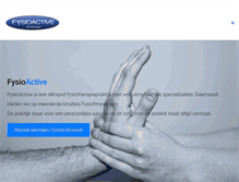 Tablet Screenshot of fysio-active.com